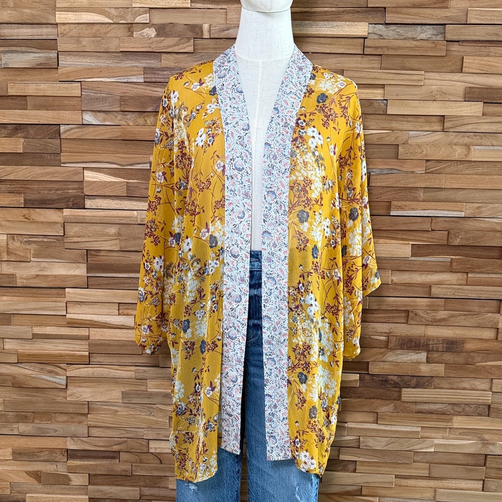 band of gypsies | Kimono | Mixed Florals Yellow | S